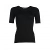 Short Sleeve bamboo shirt - Black - Kote mouwen bamboe t-shirt - Zwart